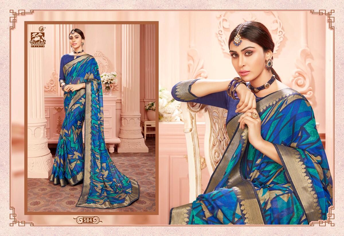 Vishal Sarees Presents Classique Vol-2 Designer Digital Printed Sarees Catalogue Wholesaler And Exporters