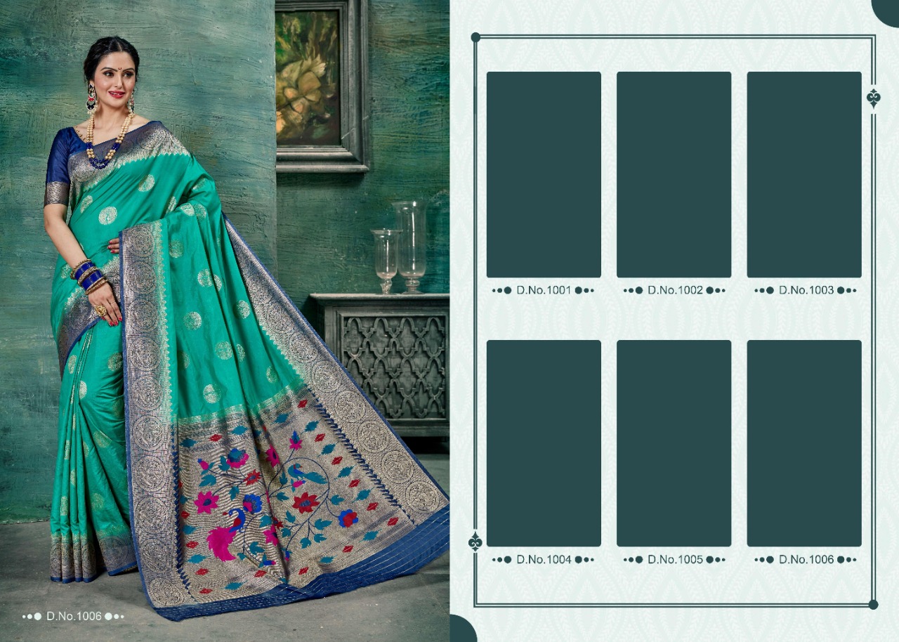 Takshaya Presents Shivaya Beautiful Designer Pathani Dola Silk With Meenakari Pallu Sarees Catalog Wholesaler