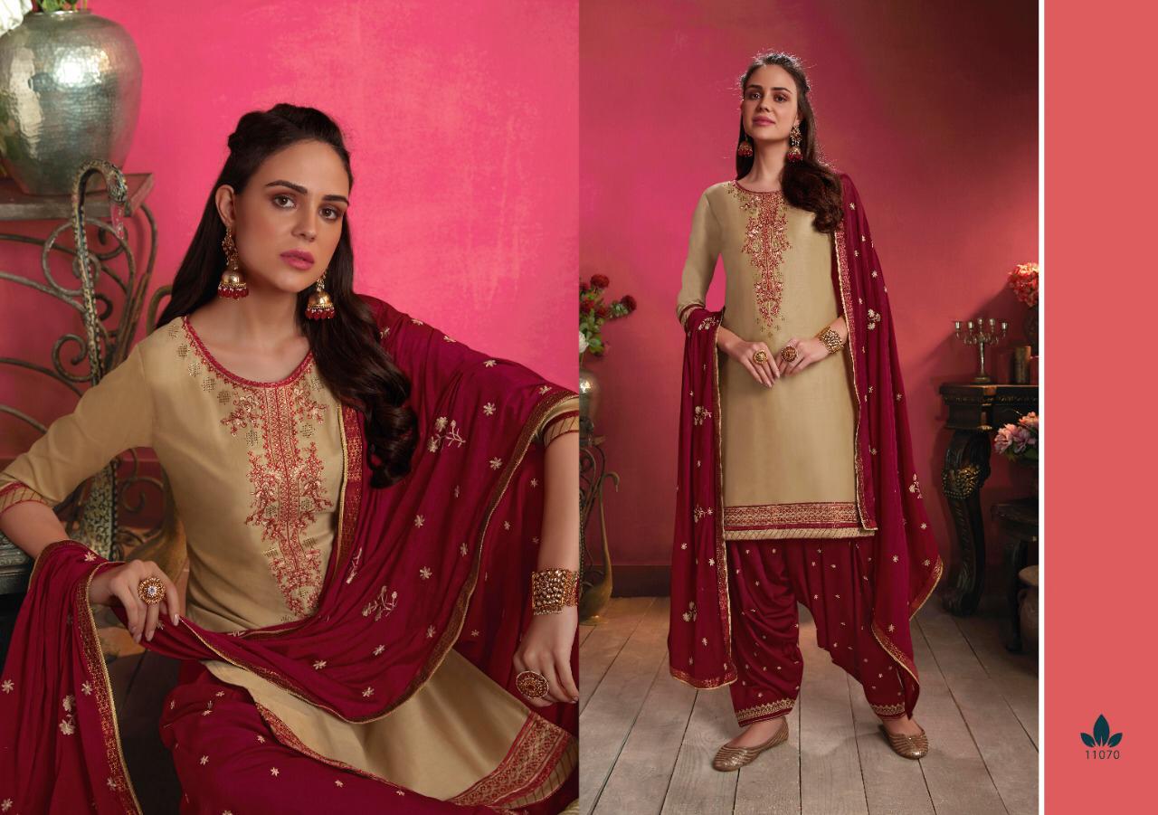 Kajree Presents Fashion Of Patiala Vol-26 Designer Party Wear Punjabi Style Readymade Cotton With Embroidery Work Patiala Salwar Suit Catalogue Wholesaler