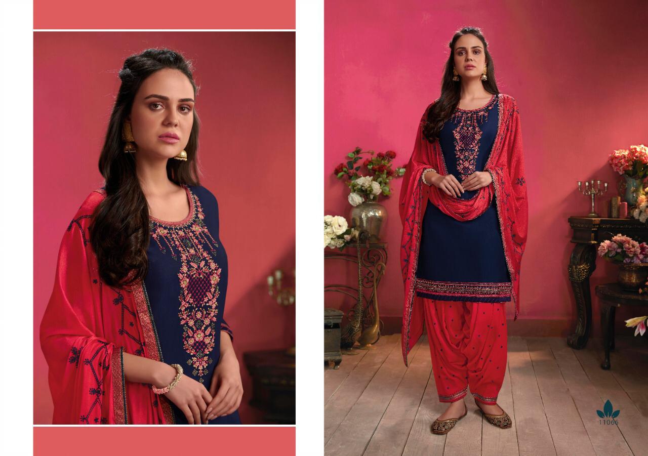 Kajree Presents Fashion Of Patiala Vol-26 Designer Party Wear Punjabi Style Readymade Cotton With Embroidery Work Patiala Salwar Suit Catalogue Wholesaler