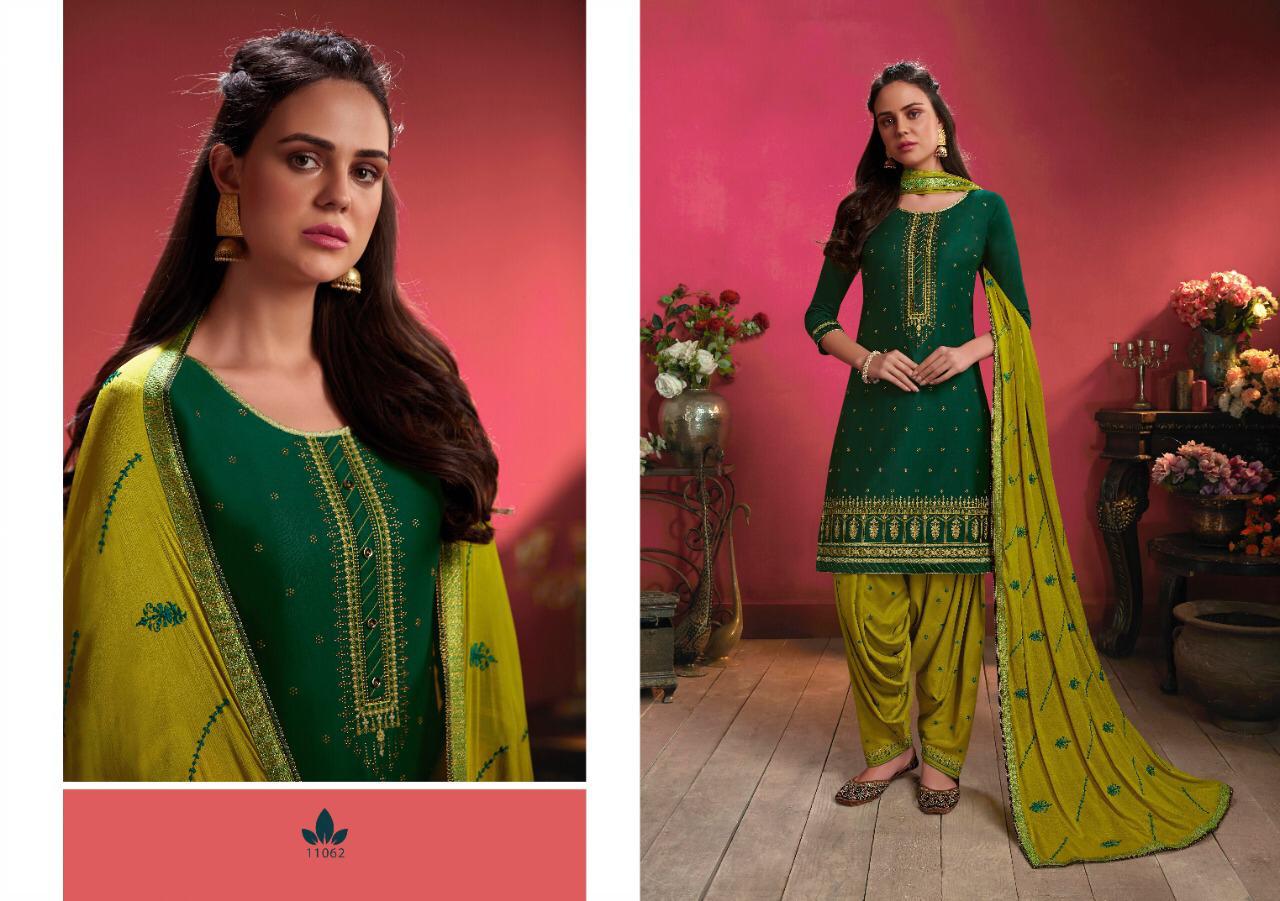 Kajree Presents Fashion Of Patiala Vol-26 Designer Party Wear Punjabi Style Readymade Cotton With Embroidery Work Patiala Salwar Suit Catalogue Wholesaler