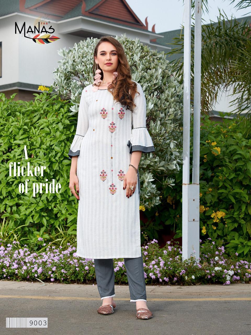 Manas Presents Hirwa Summer Special Special Rayon Kurtis With Plazzo Collection At Wholesale