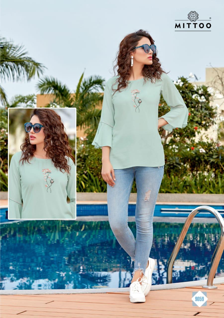 Mittoo Presents Poorva Vol-8 Designer Summer Wear Western Top Collection
