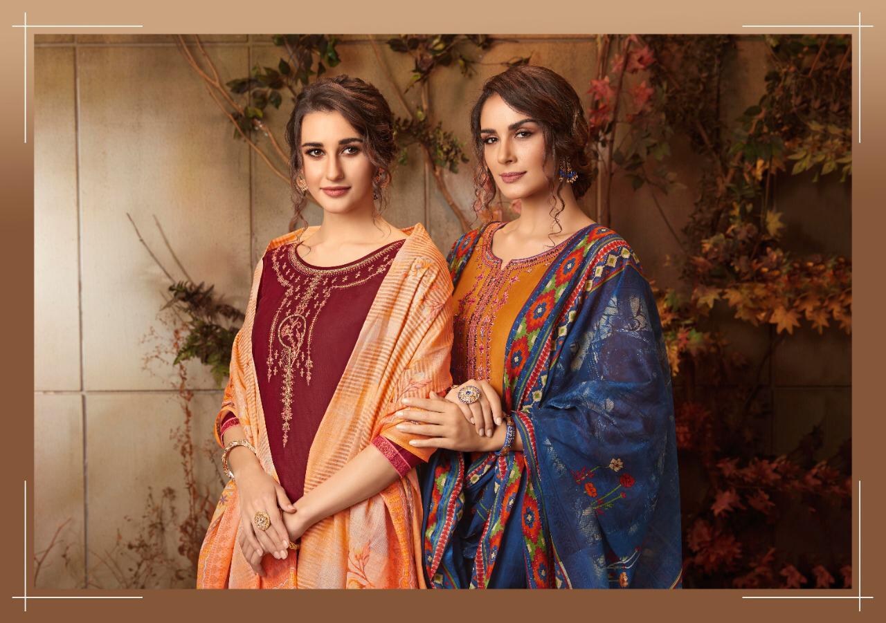Kajree Presents Patiala Express Vol-6 Beautiful Designer Party Wear Punjab Style Satin Cotton Embroidery Work Readymade Patiala Salwar Suit Catalogue Wholesaler