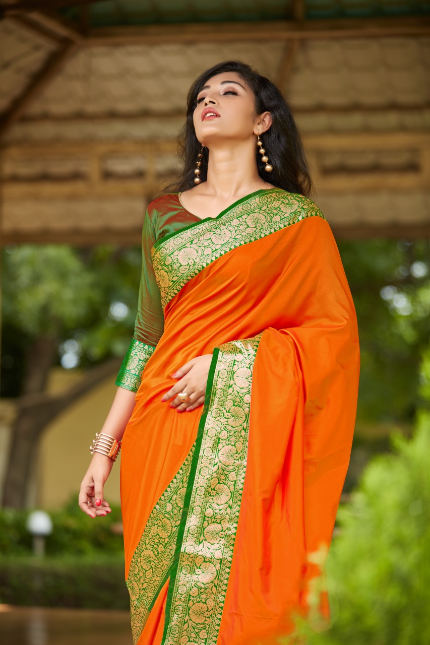 Rajyog Presents Kasturi Silk Indian Soft Silk Sarees Catalogue Wholesaler