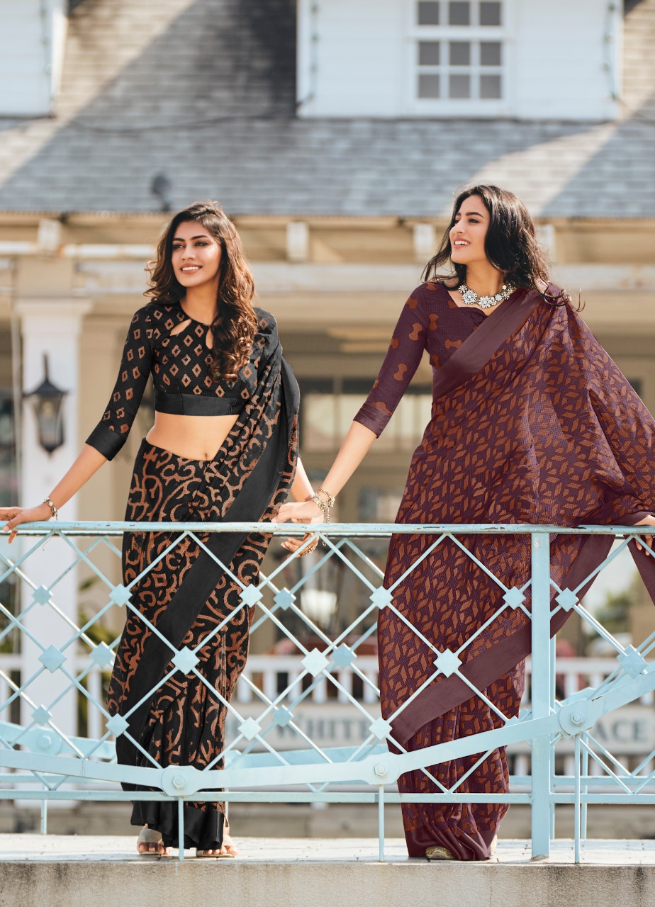Lt Sarees Presents Guzarish Indian Traditional Wear Printed Kota Brasso Sarees Catalogue Wholesaler