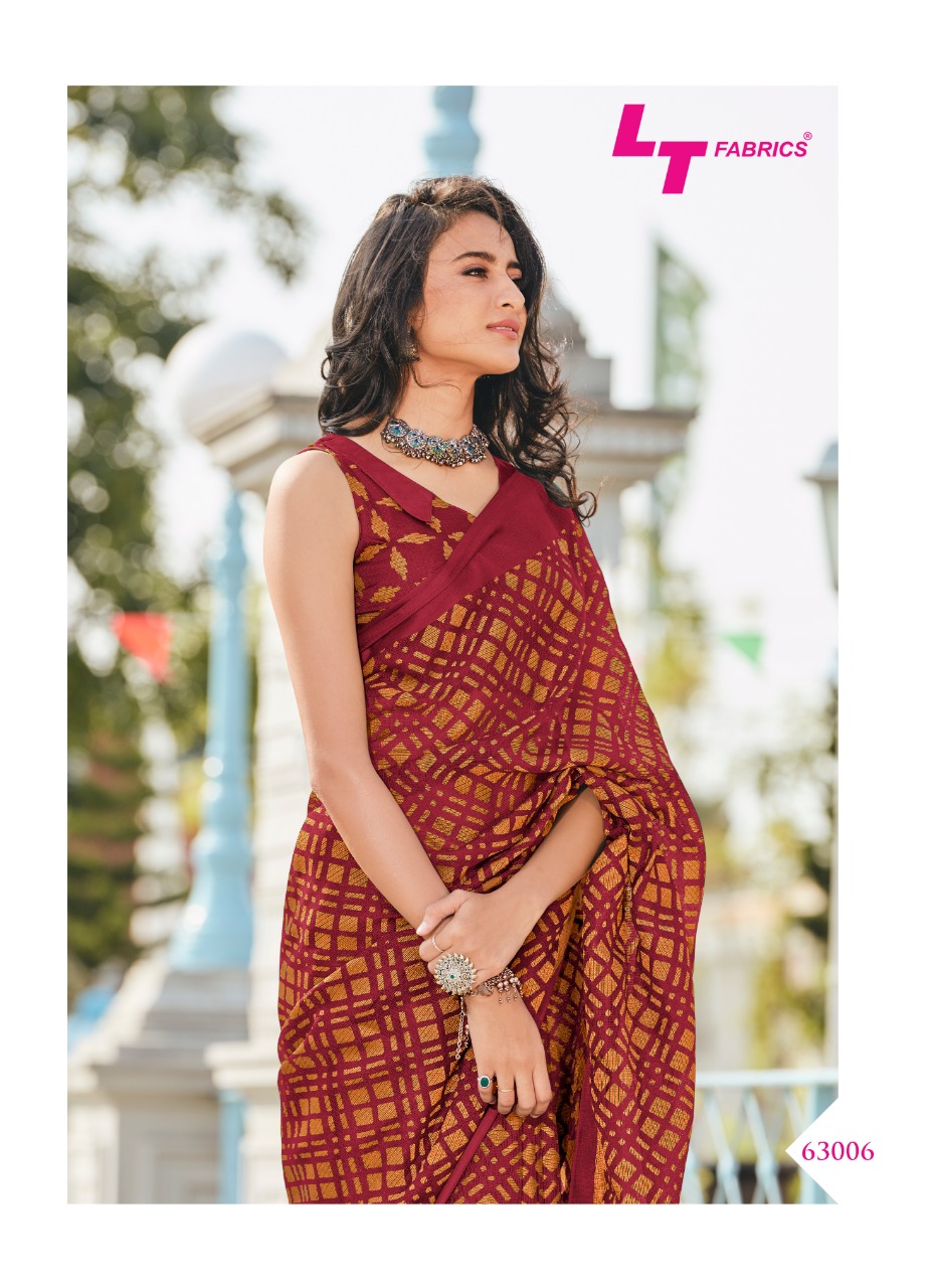 Lt Sarees Presents Guzarish Indian Traditional Wear Printed Kota Brasso Sarees Catalogue Wholesaler