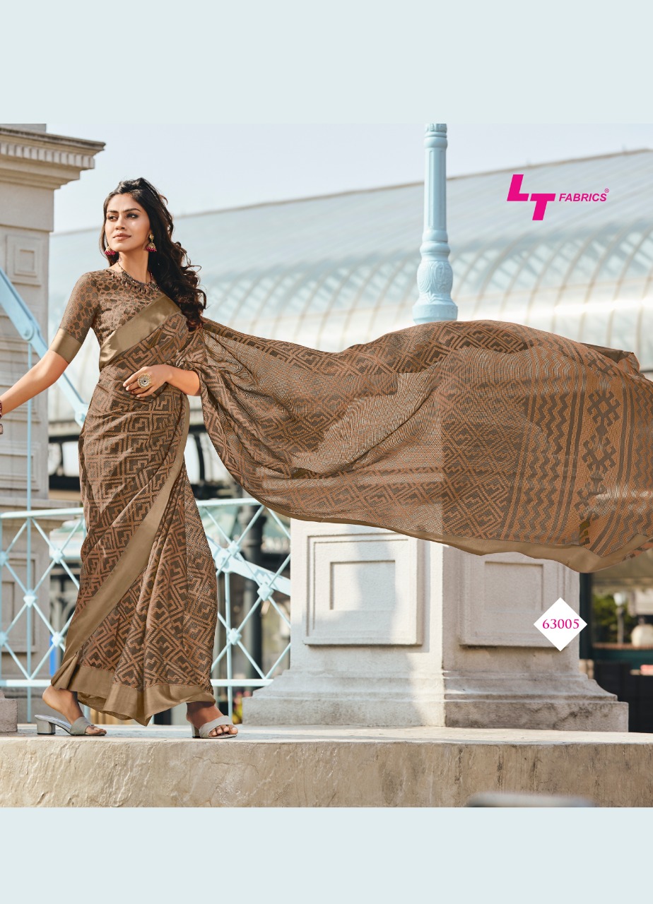 Lt Sarees Presents Guzarish Indian Traditional Wear Printed Kota Brasso Sarees Catalogue Wholesaler
