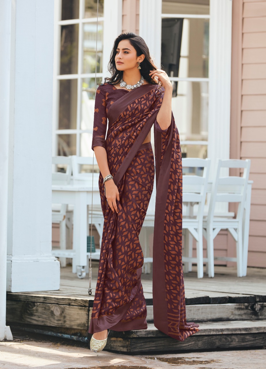 Lt Sarees Presents Guzarish Indian Traditional Wear Printed Kota Brasso Sarees Catalogue Wholesaler