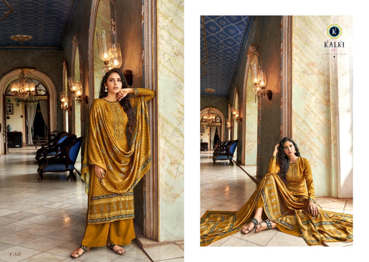 Kalki Fashion Presents Vastraganga Pure Pashmina Digital Printed Plazzo Style Winter Wear Collection At Wholesale