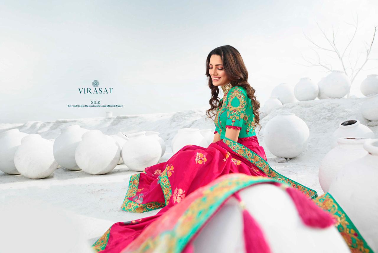 Royal Presents Virasat Vol-39 Exclusive Designer Party Wear Silk Sarees With Blouse Collection At Wholesale