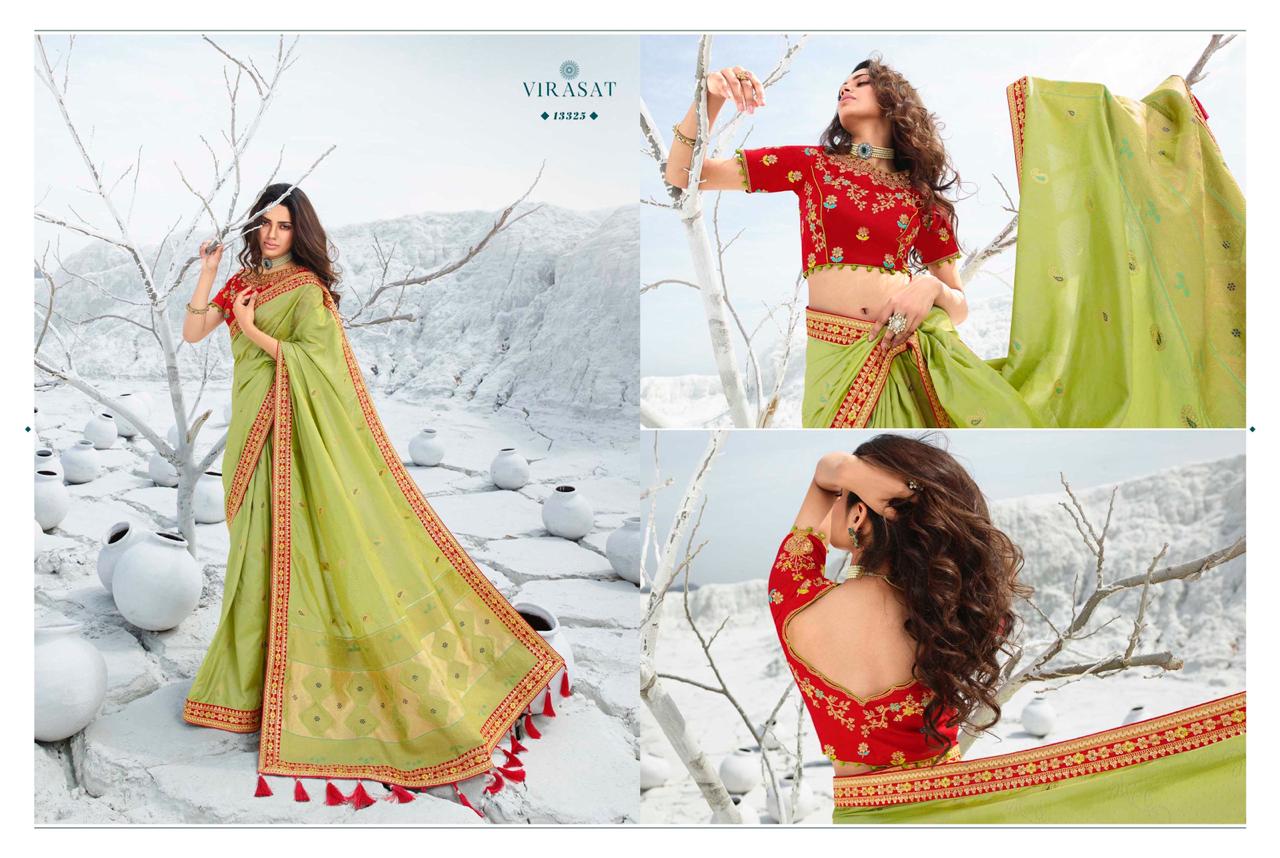 Royal Presents Virasat Vol-39 Exclusive Designer Party Wear Silk Sarees With Blouse Collection At Wholesale
