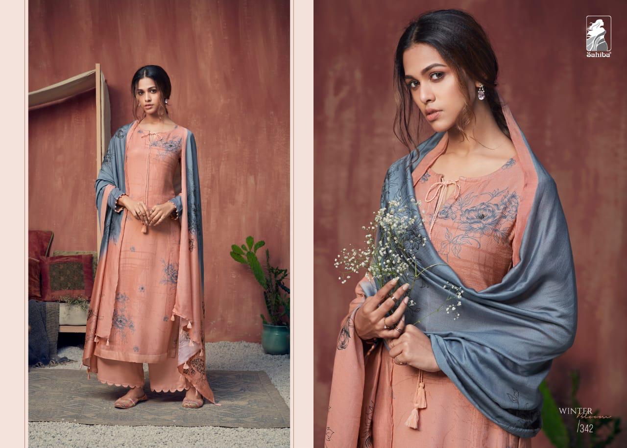 Sahiba Presents Winter Bloom Pashmina Digital Printed Winter Wear Marriage Session Wear Printed Straight Salwar Suit Catalogue Wholesaler