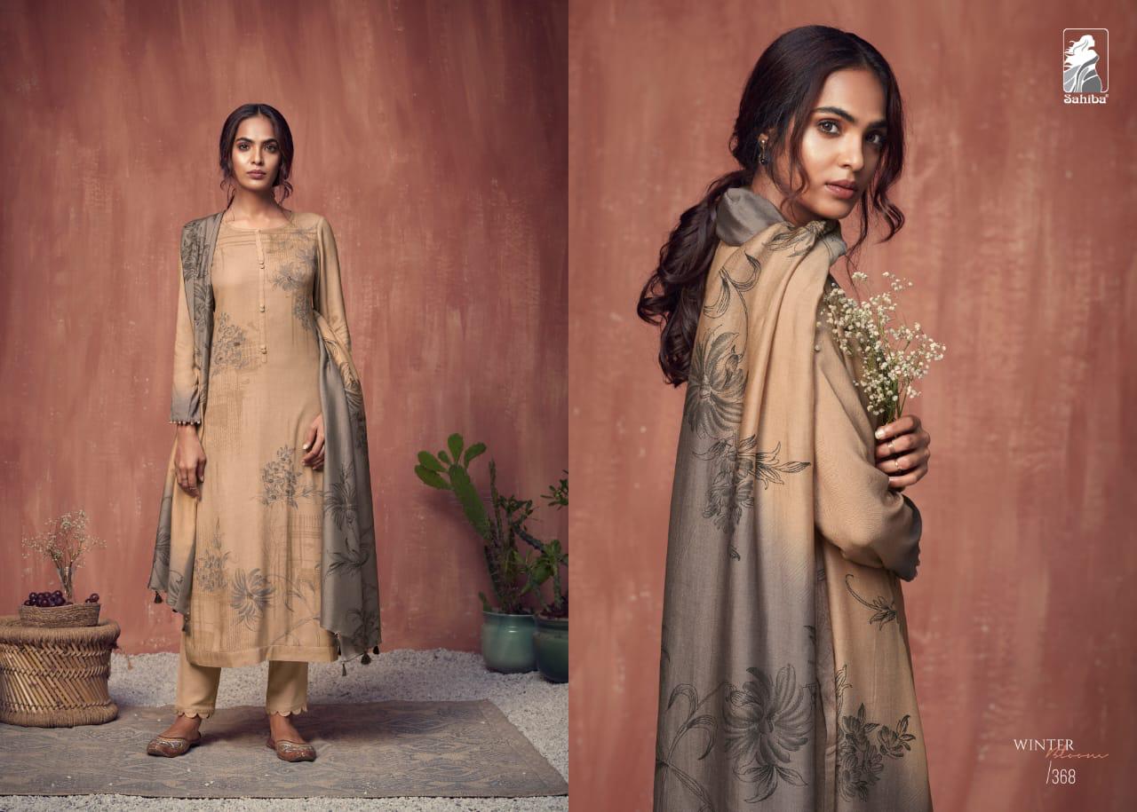 Sahiba Presents Winter Bloom Pashmina Digital Printed Winter Wear Marriage Session Wear Printed Straight Salwar Suit Catalogue Wholesaler