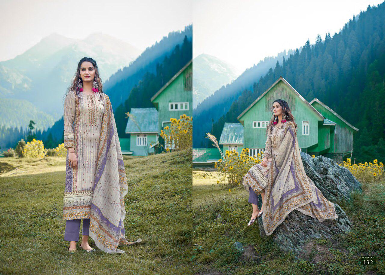 T And M Presents Mahira Pashmina Digital Print With Mirror Work Straight Salwar Suit Catalogue Wholesaler