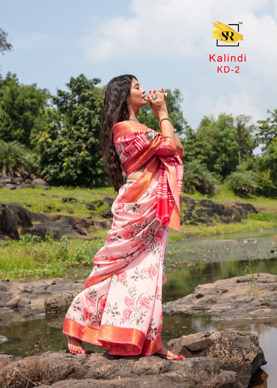 Sr Sarees Presents Kalindi Soft Cotton Printed Fancy Sarees Catalogue Wholesaler