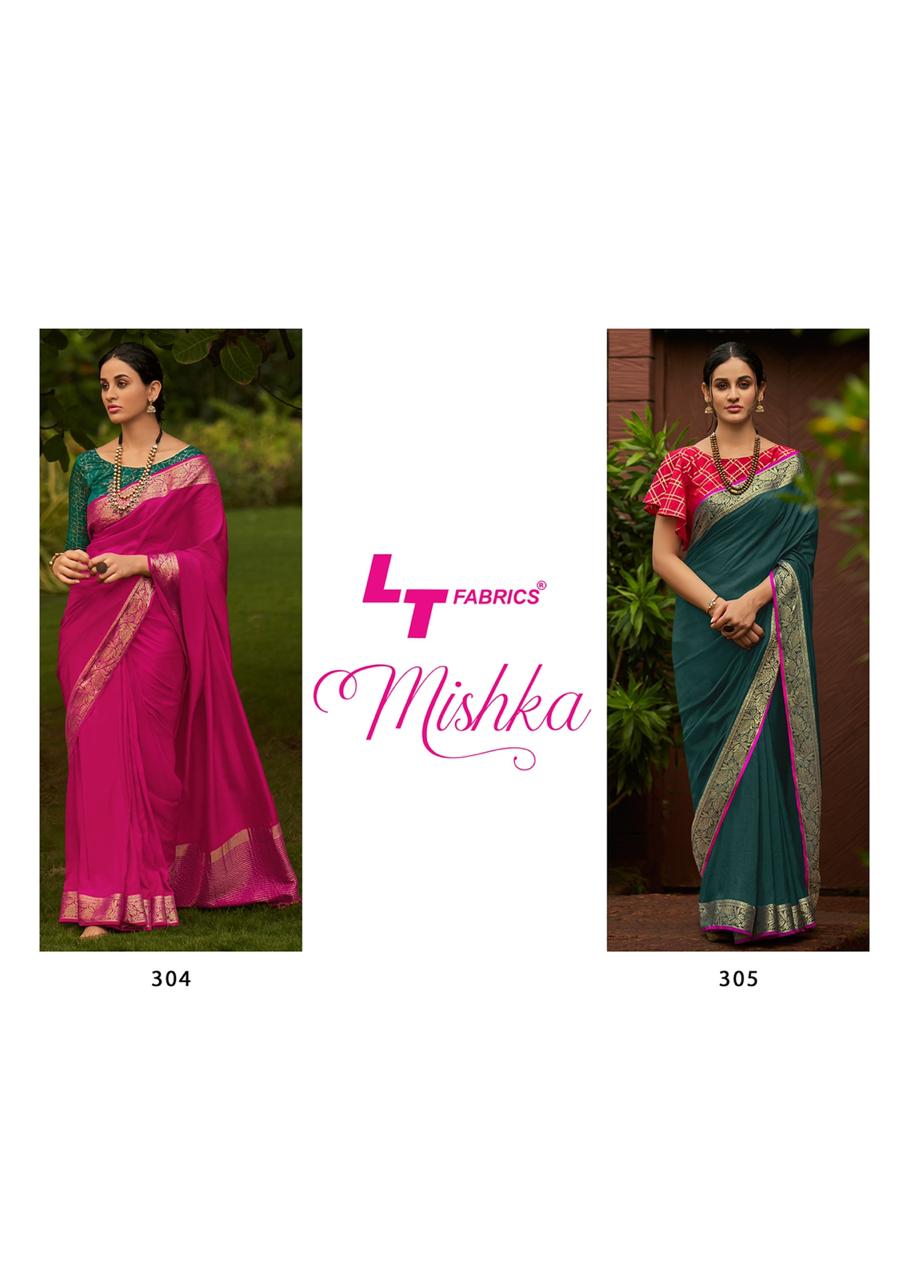 Lt Sarees Presents Mishka Exclusive Designer Party Wear Viscose Sarees With Fancy Blouse Catalogue Wholesaler And Exporters