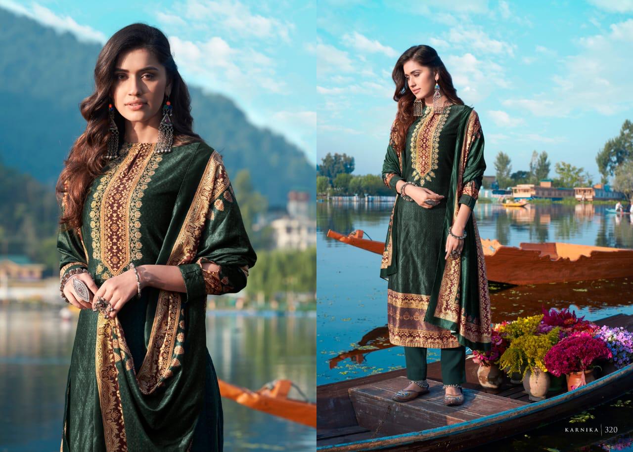 Sahiba Suit Presents Karnika Designer Party Wear Velvet Digital Printed Winter Wear Straight Salwar Suit Catalogue Wholesaler
