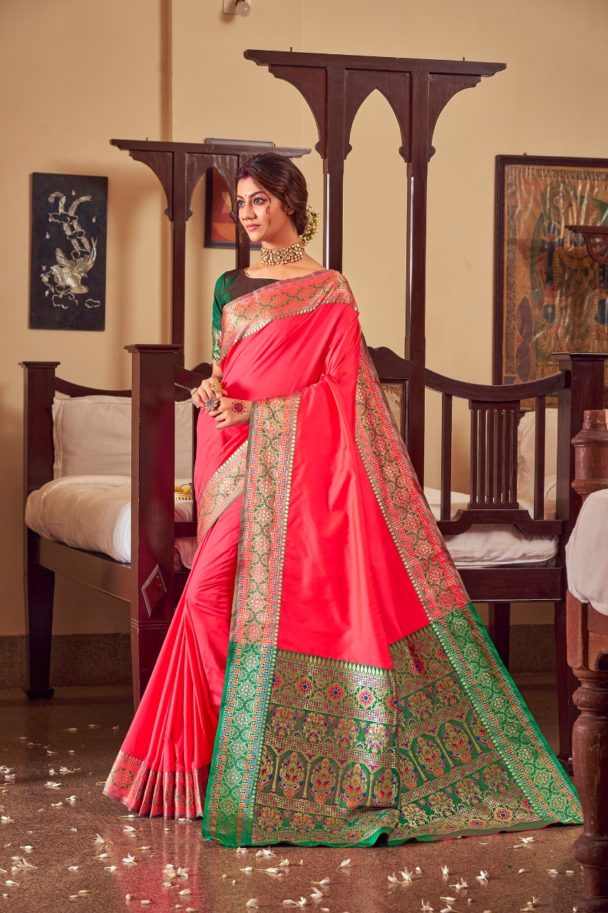 Rajyog Presents Rangoli Silk Soft Weaving Silk Sarees Catalogue Wholesaler