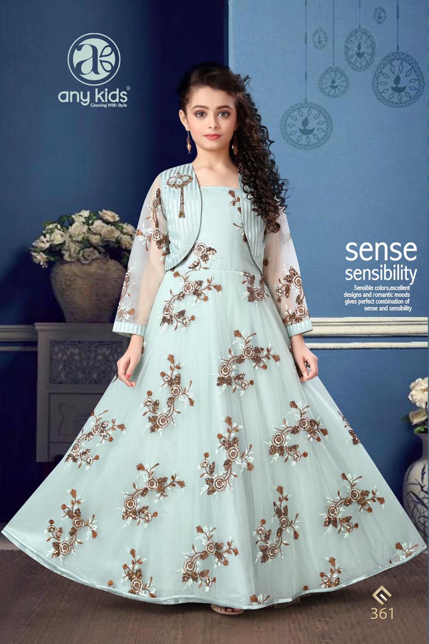 Any Kids Vol-27 349 To 368 Series Exclusive Designer Fancy Kidwear Gown Catalog Wholesaler And Exporters In Surat