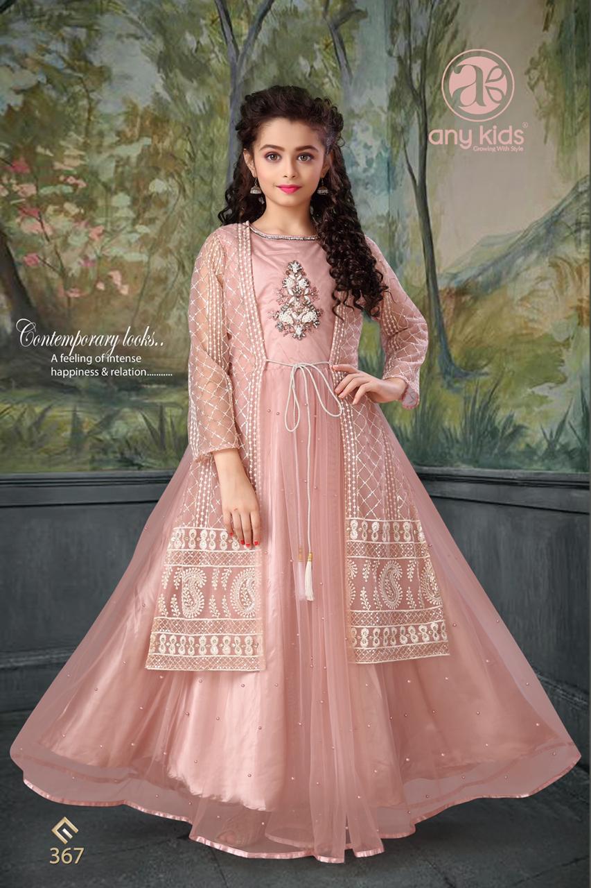 Any Kids Vol-27 349 To 368 Series Exclusive Designer Fancy Kidwear Gown Catalog Wholesaler And Exporters In Surat