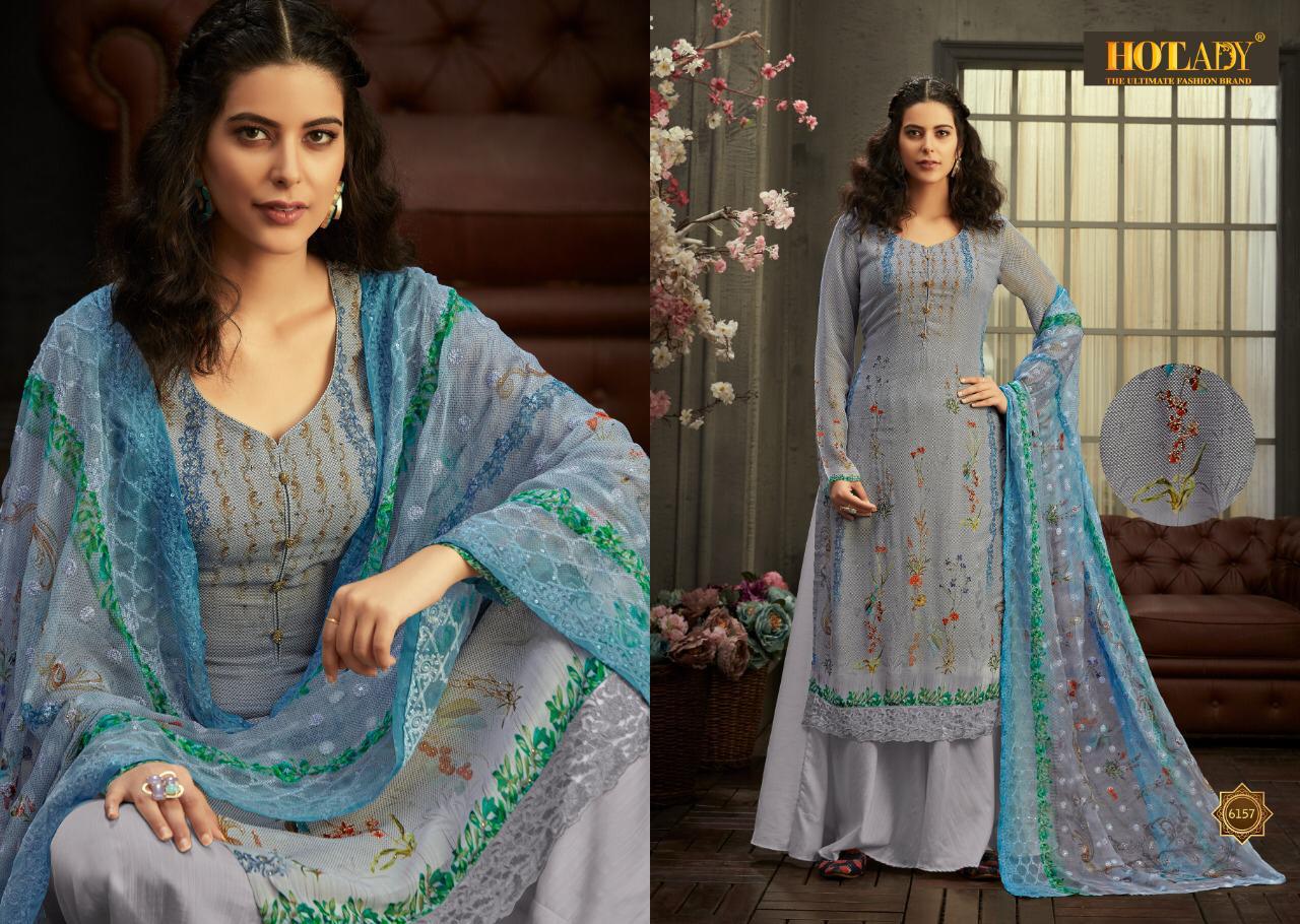 Hotlady Presents Samisha Exclusive Designer Party Wear Plazzo Style Salwar Suit Catalogue Wholesaler