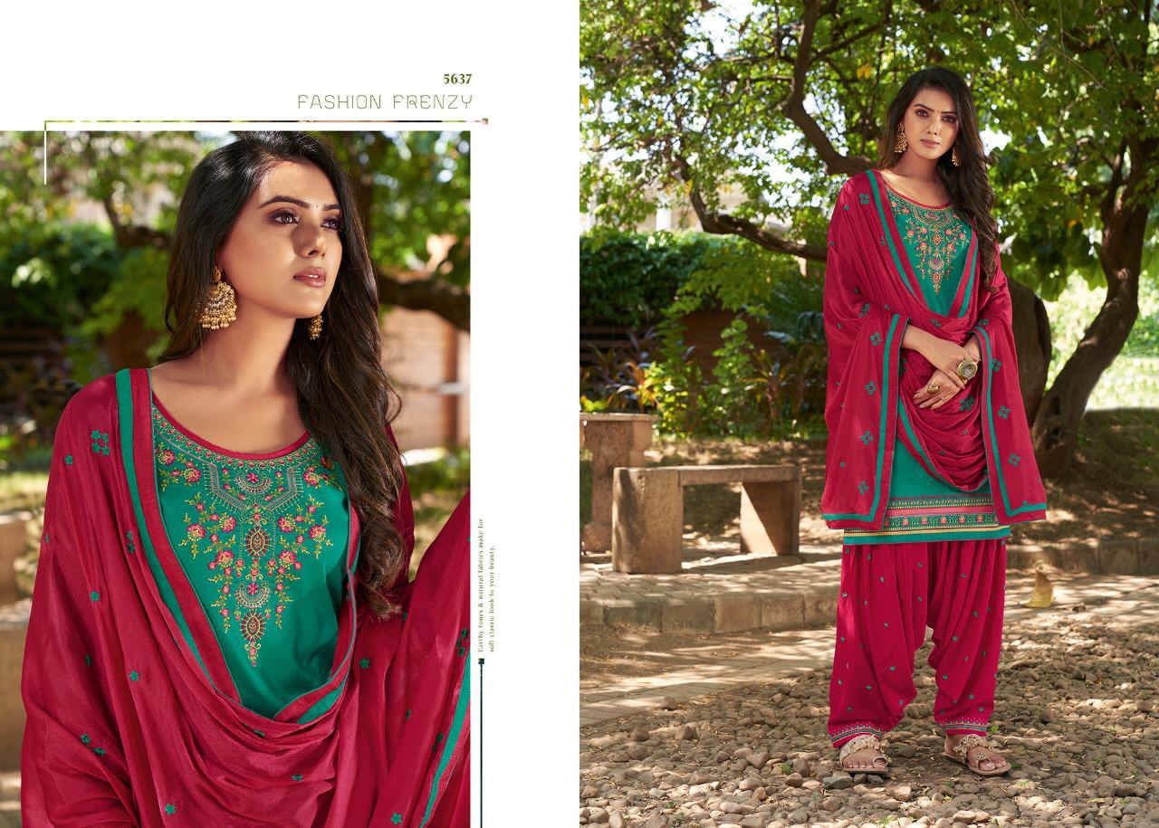 Kessi Presents Patiala House Vol-80 Cotton Satin With Embroidery Work Patiala Salwar Suit Catalogue Wholesaler