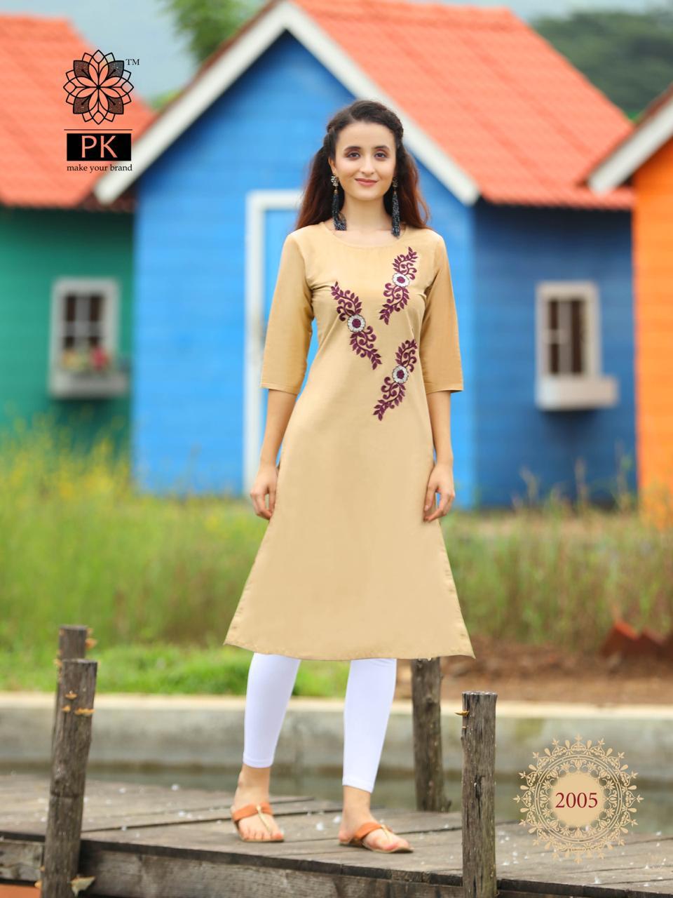Aradhana Presents Fashion Rainbow Vol-2 Daily Wear Cotton Straight Kurtis Catalog Wholesaler