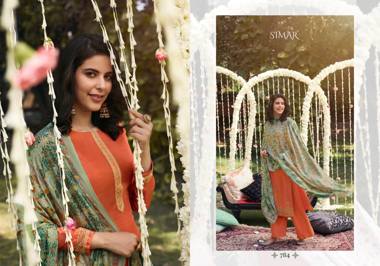 Glossy Presents Misti Magnificent Collection Of Pure Silk Pashmina With Fine Embroidery Work Plazzo Style Salwar Suit Catalogue Wholesaler