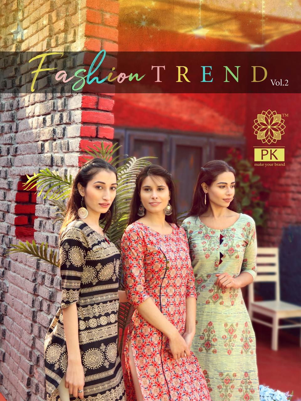Aradhna Kurtis Presents Fashion Trend Vol-2 Fancy Daily Wear Straight Printed Kurtis Catalog Wholesaler