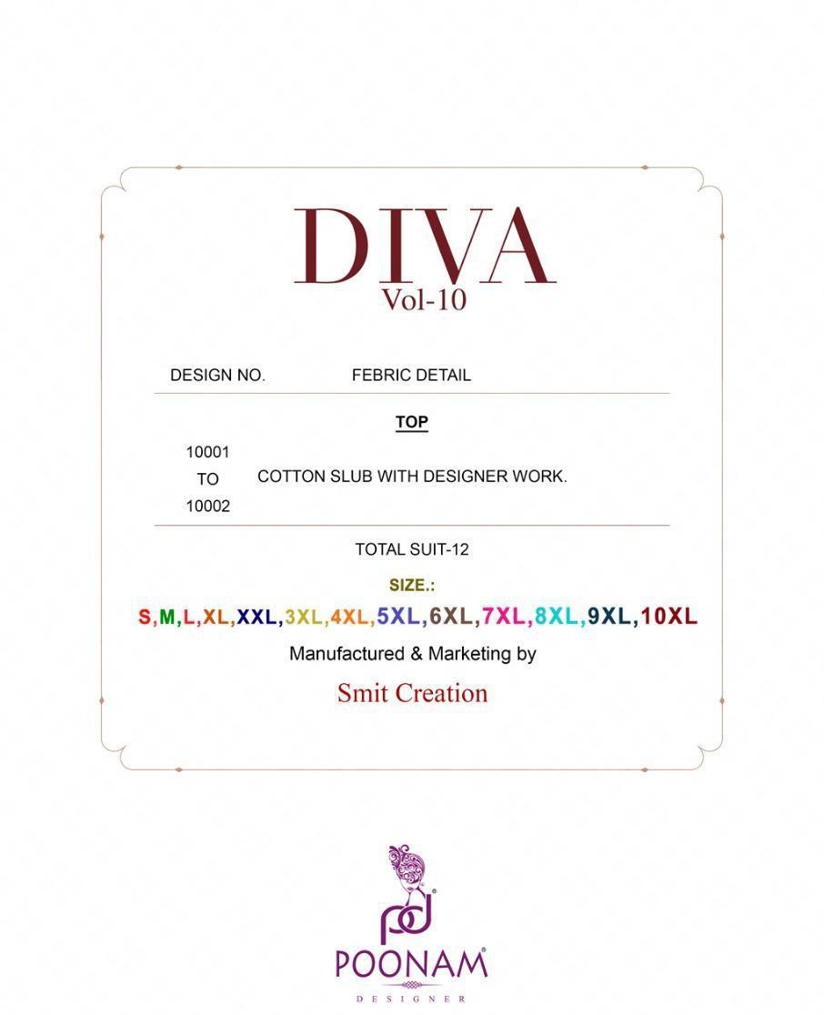 Poonam Presents Diya Vol-10 Daily Wear Cotton Straight Kurtis Catalog Wholesaler