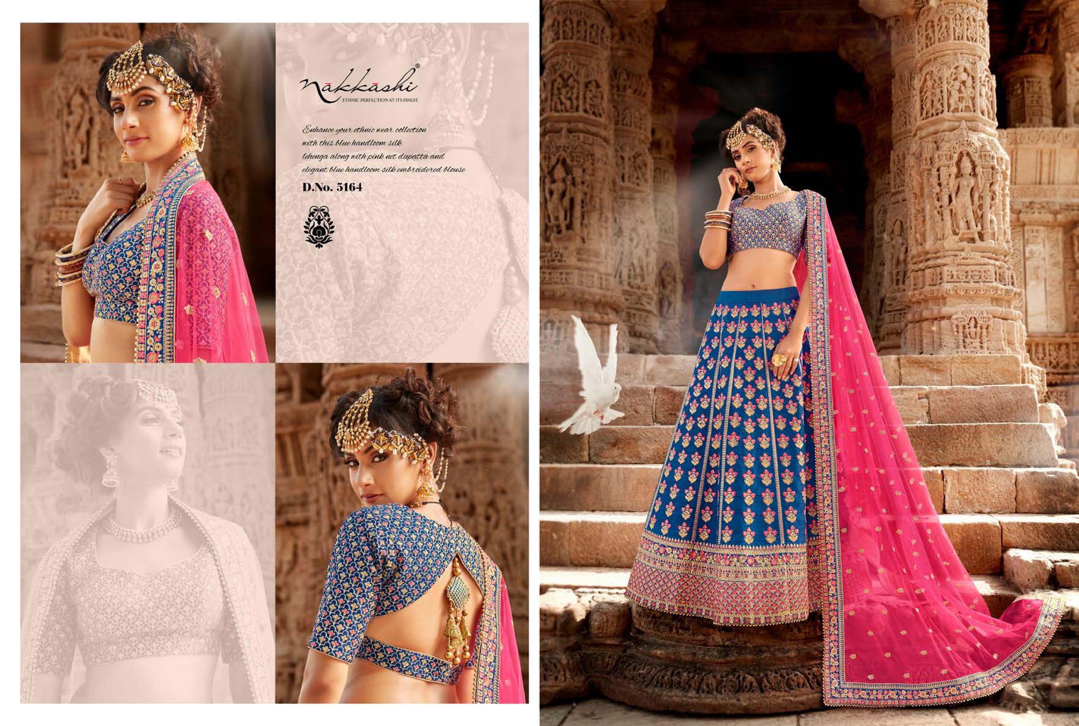 Nakkashi Presents Inaayat 5164 To 5172 Series Exclusive Designer Bridal Lehenga Choli Wholesaler And Exporters