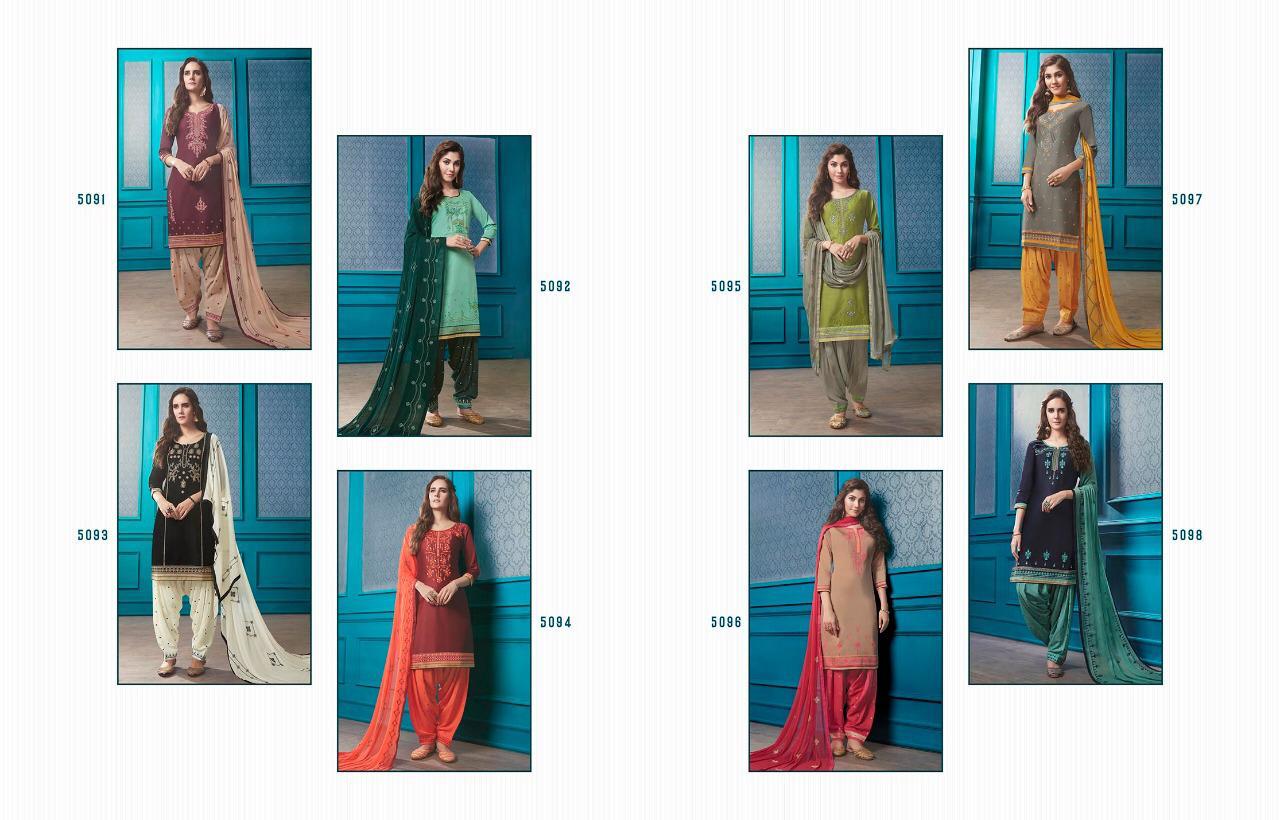 Kessi Presents Patiala House Vol-72 Cotton Satin With Embroidery Work Salwar Suit Wholesaler