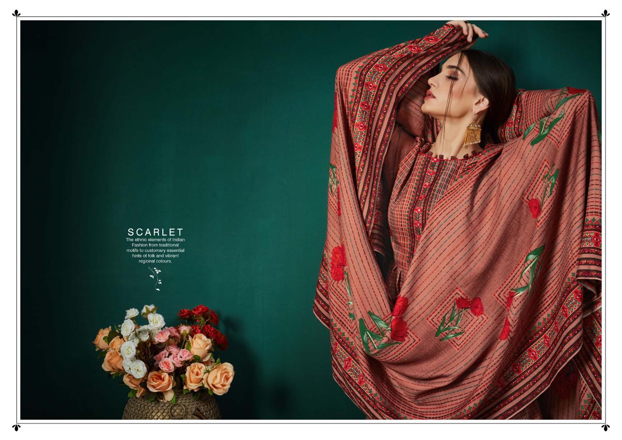 Sargam Prints Presents Scarlet Pure Pashmina Printplazzo Salwar Suit
