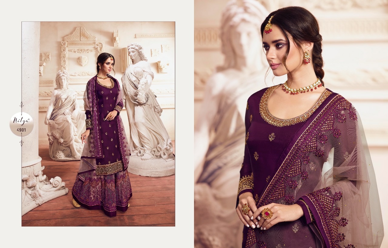 LT Nitya Designer Madhubala Party Wear Palazzo Suit
