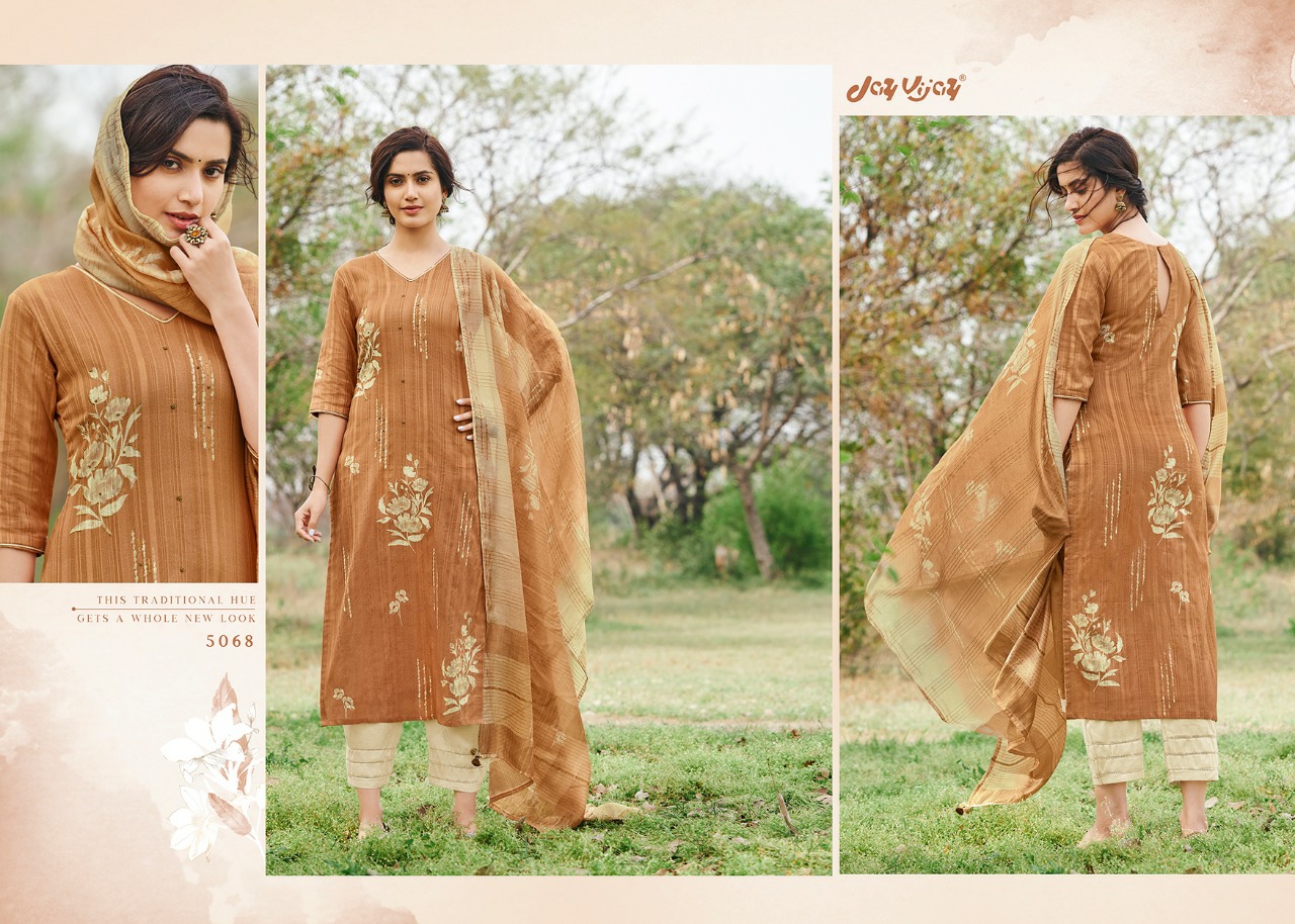 Jay Vijay Presents Runa Cotton Salwar Suite Cataloge Wholesaler