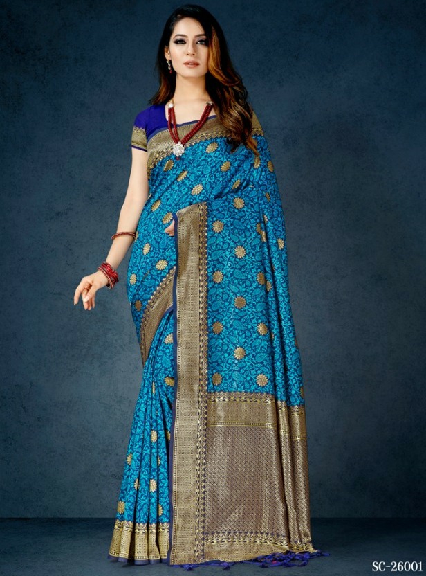 Aura Sarees Presents Spriha Silk South Indian Traditional Wear Silk Sarees Catalogue Wholesaler