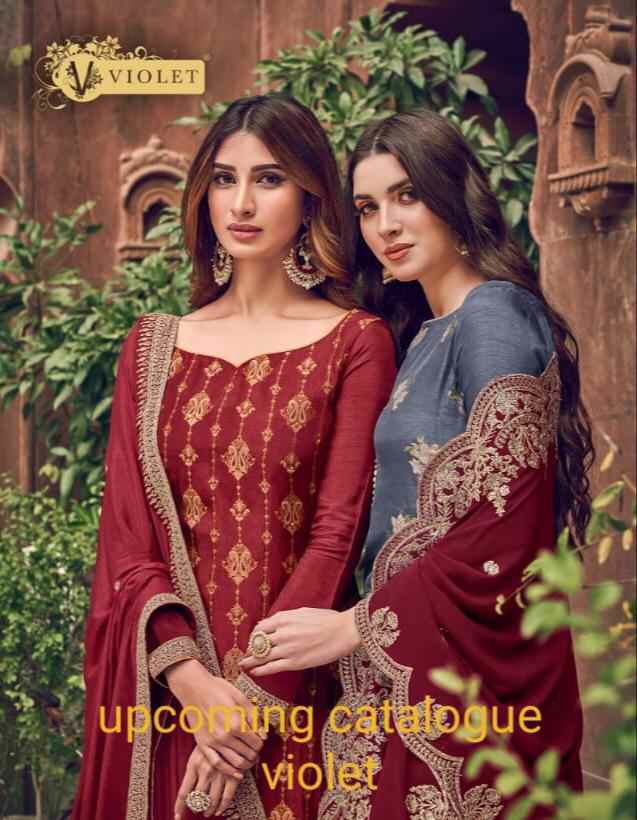 Swagat Presents Violet 6701 To 6712 Series Heavy Designer Party Wear Plazzo Style Salwar Kameez Catalogue Wholesaler