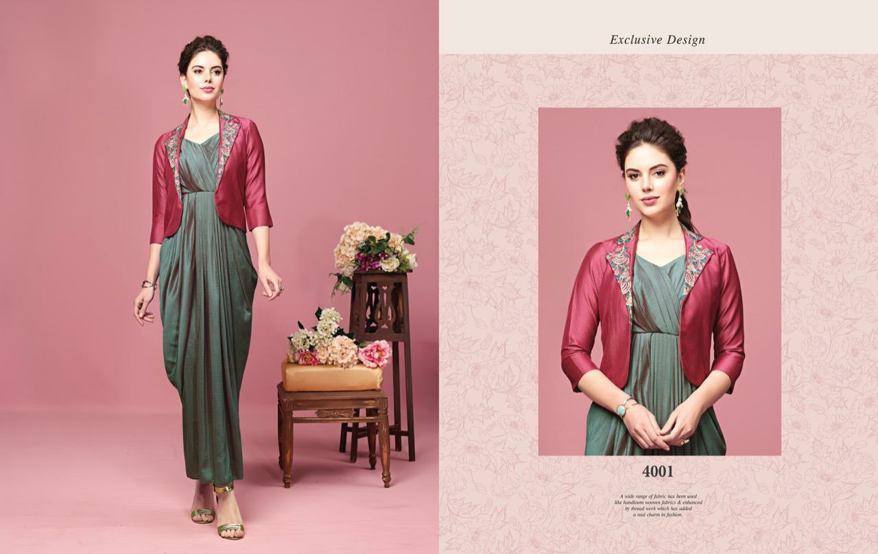 Nitara Presents Florence Vol-2 Exclusive Collection Of Party Wear Gown Catalogue Wholesaler