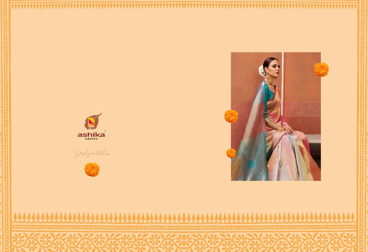 Ashika Sarees Presents Kasturi Silk Exclusive Colour Collection Of Pure Kanjivaram Silk Sarees Catalog Wholesaler