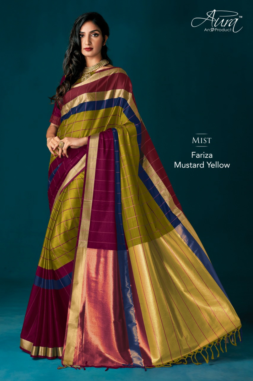 Aura Sarees Presents Fariza Pure Cotton Silk Sarees Catalogue Wholesaler