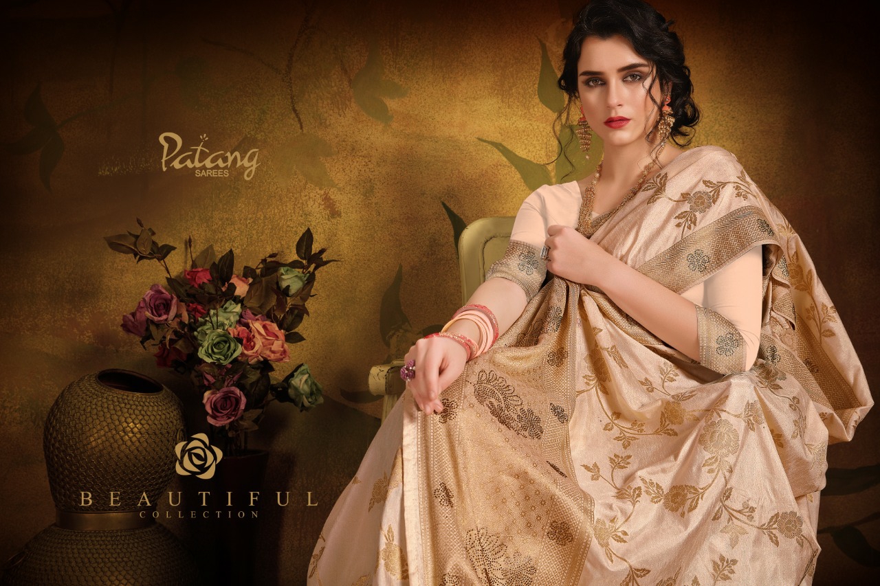 Patang Presents Diamond Silk Traditional Wear Pure Dola Silk Sarees Catalogue Wholesaler