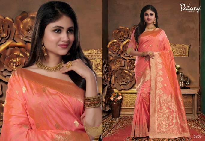 Patang Sarees Presents Beyond Beauty Meenakari Silk Rich Pallu Sarees Cataloge