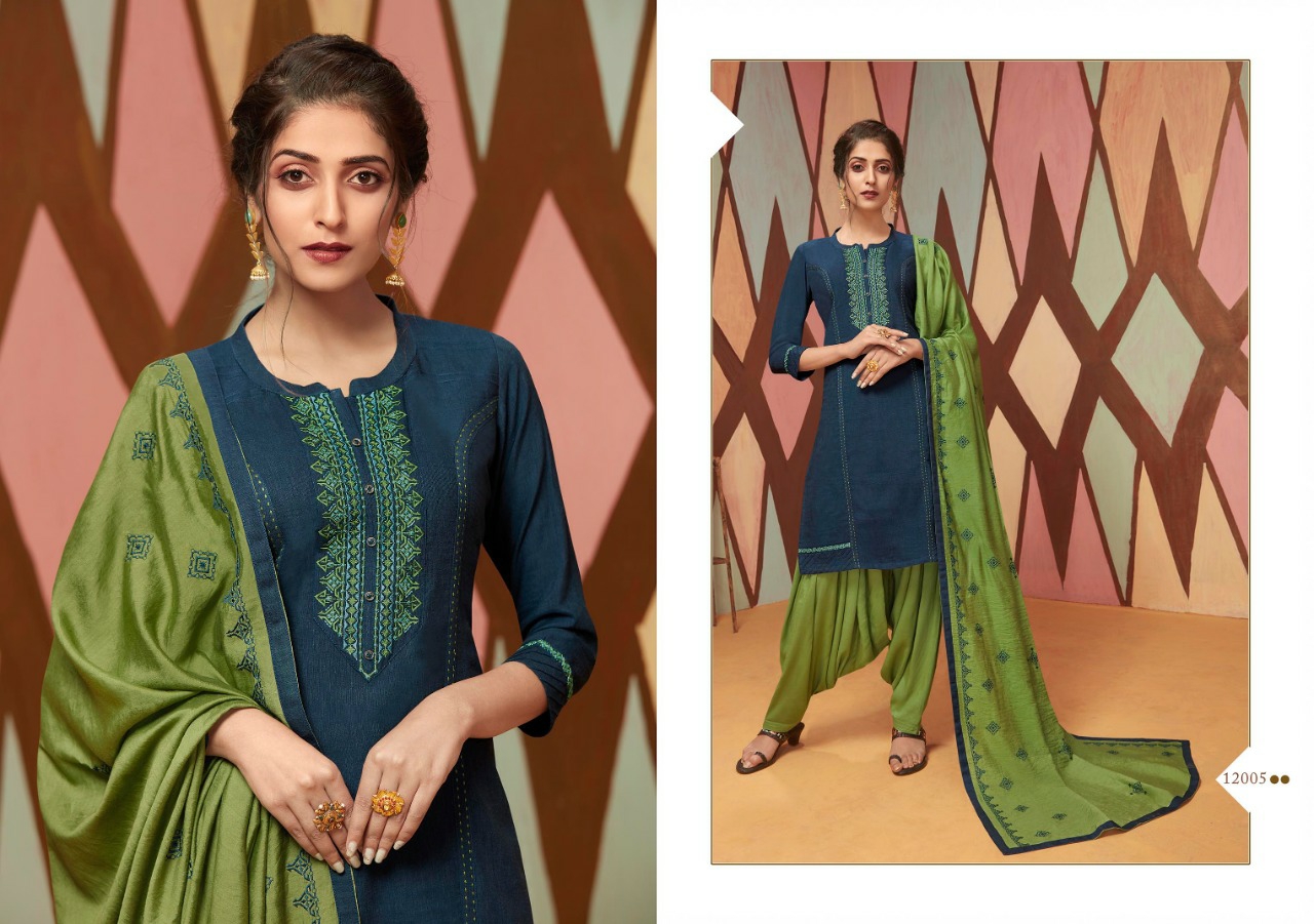 Kajree Presents Artist By Patiala Vol-4 Flex Rayon With Embroidery Work Readymade Patiala Salwar Suit Catalogue Wholesaler