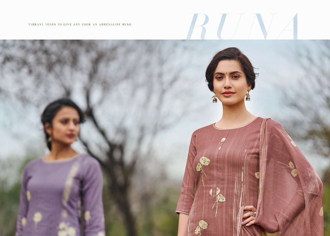 Jay Vijay Presents Runa Cotton Salwar Suite Cataloge Wholesaler