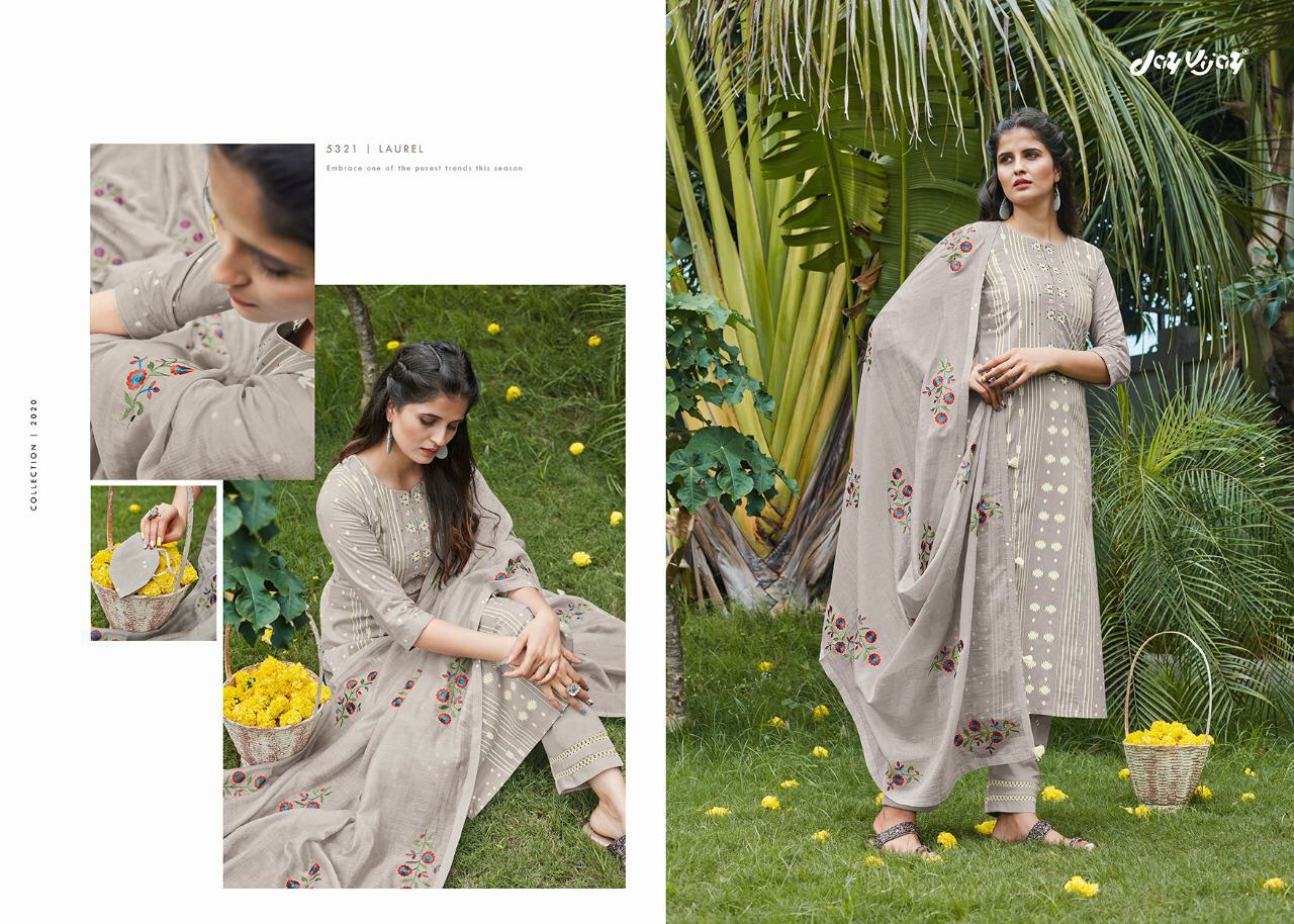 Jay Vijay Presents Laurel Vol-2 Lawn Cotton Khadi Print Salwar Kameez Wholesaler