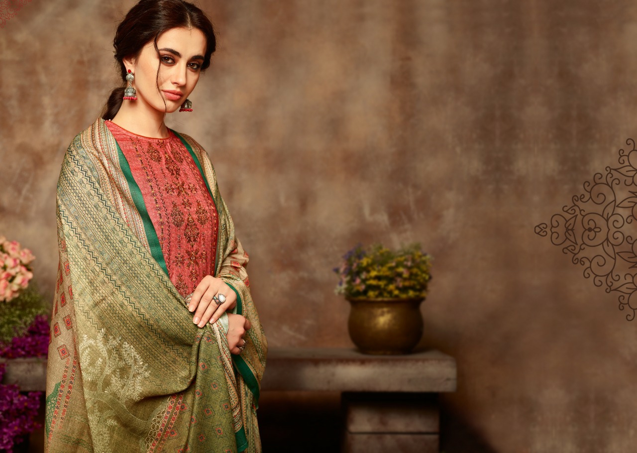 Sargam Presents Yasmin Pure Pashmina Designer Work Salwar Suit Wholesaler