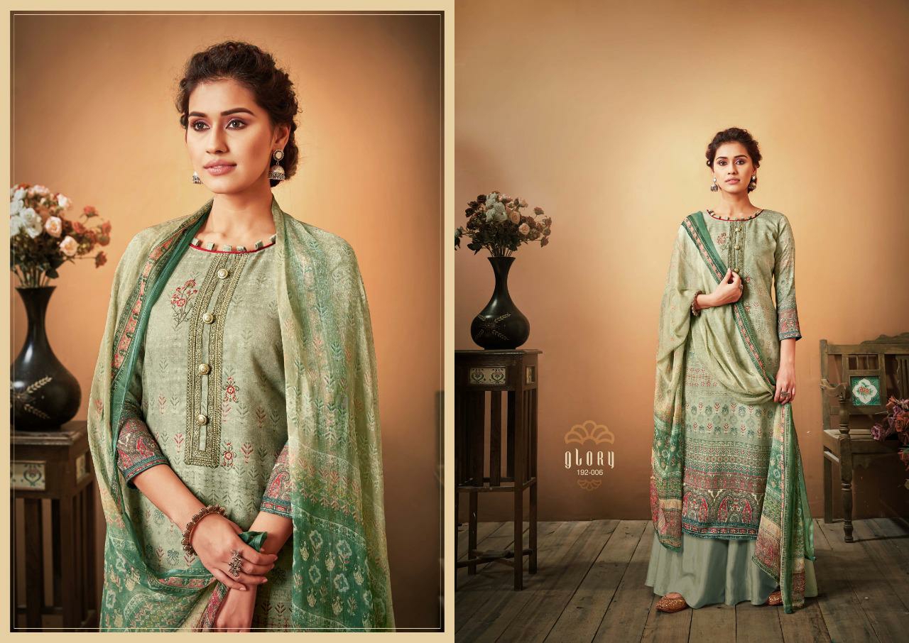 Sargam Suit Presents Glory Beautiful Designer Party Wear Pure Pashmina Digital Printed Plazzo Style Salwar Suit Catalogue Wholesaler