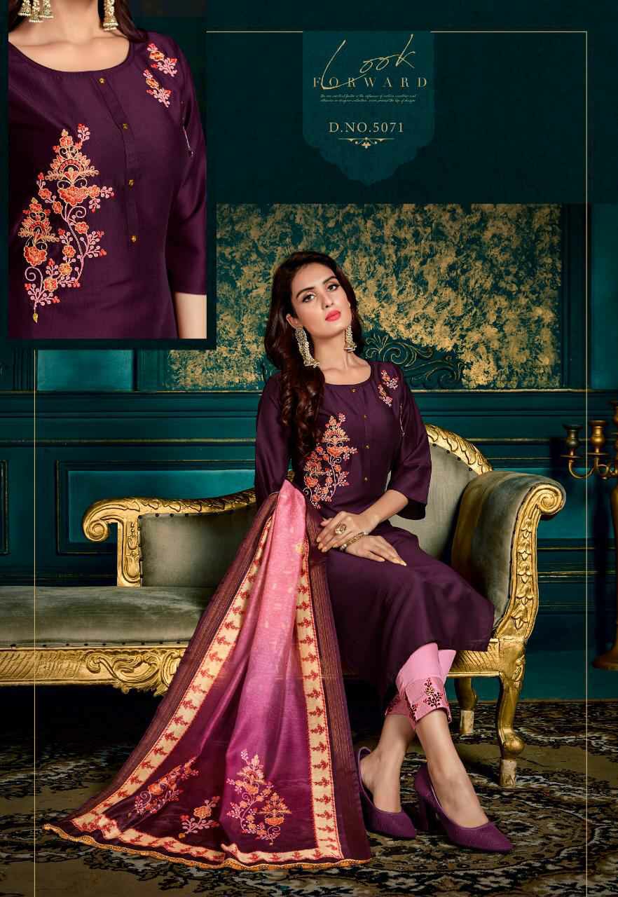 Lily And Lali Presents Monalisa 2 Designer Party Wear Kurtis With Bottom And Digital Printed Dupatta Collection At Wholesale