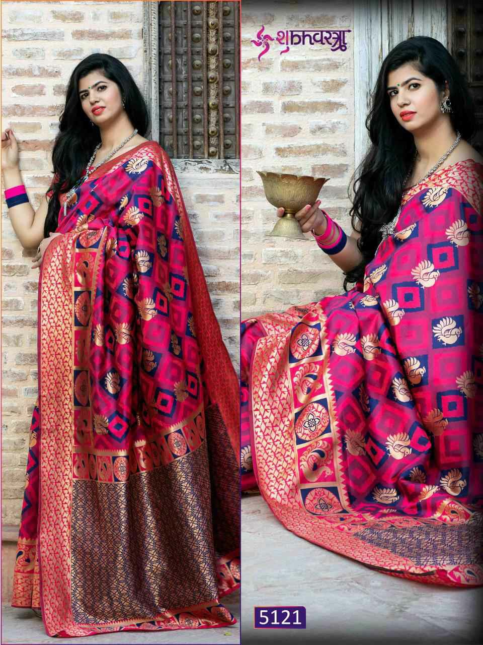 Shubh Vastra Presents Rajwadi Vol-1 Silk Exclusive Designer Sarees Cataloge Wholesaler